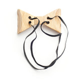 Flexible Multi Check Wooden Bow Tie